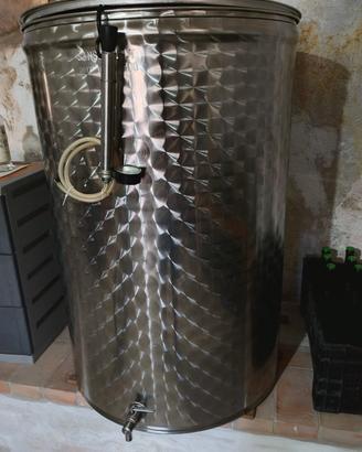 Serbatoio Vino Accio Inox 400 litri - Botte  Vino