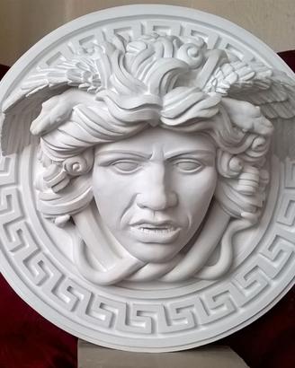 Scultura della Medusa, con antica greca 23 cm