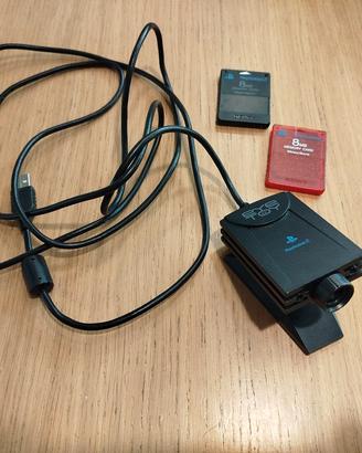 Memory card e EYE TOY ps2