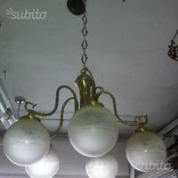 Lampadario in vetro old style