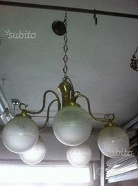 Lampadario in vetro old style