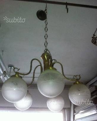 Lampadario in vetro old style