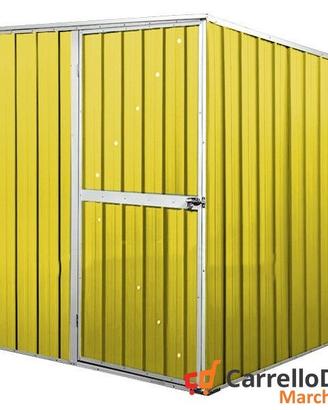 Box da giardino lamiera 175x185cm giallo