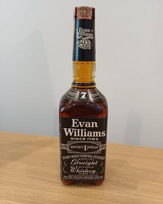 Bottiglia whisky EVAN WILLIAMS anni '80