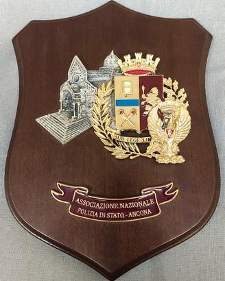 Crest Polizia di Stato Ancona Targa Commemorativa
