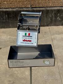 Distributore inox sacchetti e guanti monouso