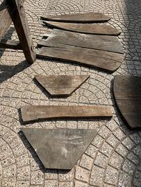 Antica carriola in legno – da restaurare
