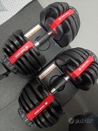 coppia manubri regolabili 24 kg 