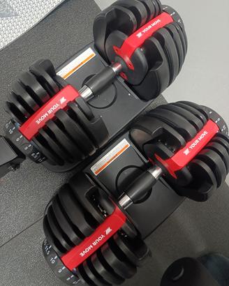 coppia manubri regolabili 24 kg 