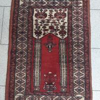 Coppia di tappeti orientali da preghiera (Mihrab)