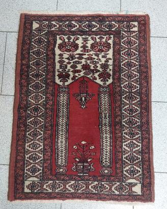 Coppia di tappeti orientali da preghiera (Mihrab)