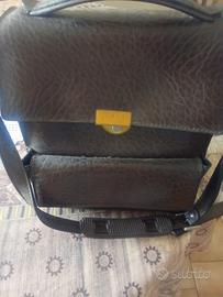 i borsa da bocce in pelle vera con bocce 