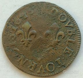 🇫🇷Regno di Francia🇫🇷 Doppio Tornese 1643 E 