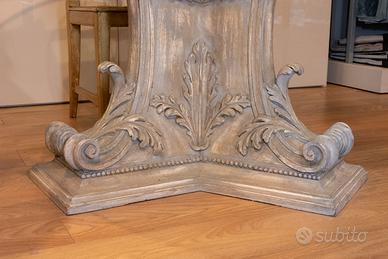 chelini  basamento   per  tavolo   in  legno