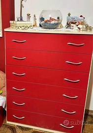 Cassettiera più scaffale 