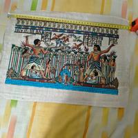 Papiro egizio scena caccia e pesca