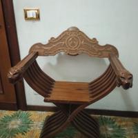sedia pieghevole in legno