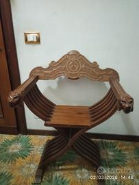 sedia pieghevole in legno