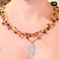 collana multifilo uncinetto 