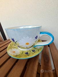 Vaso a forma di tazza da the