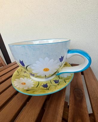 Vaso a forma di tazza da the