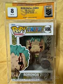 Funko Pop One Piece Zoro Autografato e Gradato