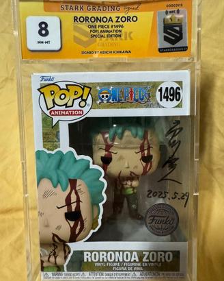Funko Pop One Piece Zoro Autografato e Gradato