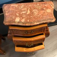 Copia Comodini intarsiati antiquariato Napoletano