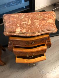 Copia Comodini intarsiati antiquariato Napoletano