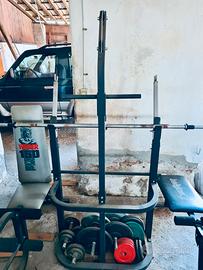 Panca Multifunzionale Weider + Bilanciere 50kg