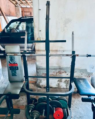 Panca Multifunzionale Weider + Bilanciere 50kg