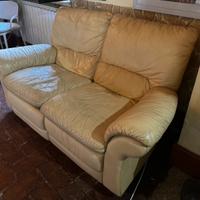 Divano in pelle da 2 posti