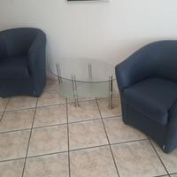 Set sala attesa ufficio: 2 poltroncine + tavolino