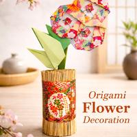 decorazione fiori origami 