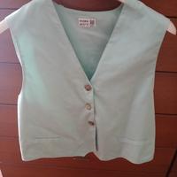 gilet verde acqua