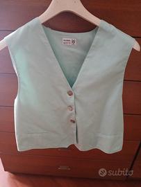 gilet verde acqua