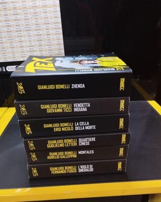 6 LIBRI TEX prima edizione nuovi. Titoli in foto.