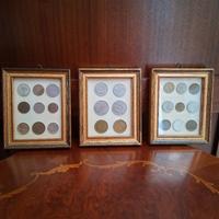Trittico quadretti con monete 