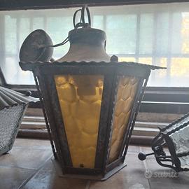 3 lampade in ferro