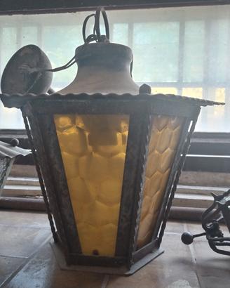 3 lampade in ferro