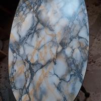 Tavolino con piano Marmorizzato Antiquariato 