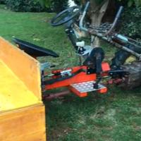 Motocoltivatorecon rimorchiotrazionato eribaltabil