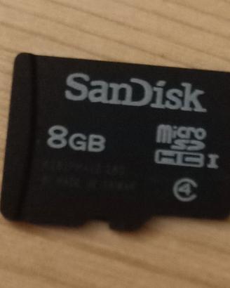 MICRO SD SANDISK 8 GB