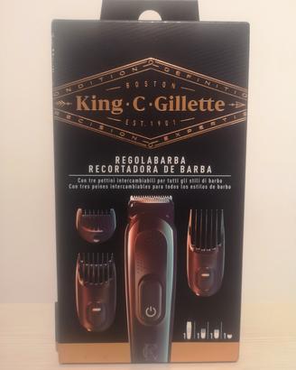 King C. Gillette Kit Regolabarba Uomo rasoio elett