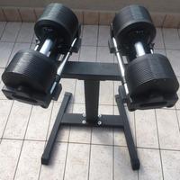 MANUBRI REGOLABILI 36 Kg NUOVI - scatti da 1kg-