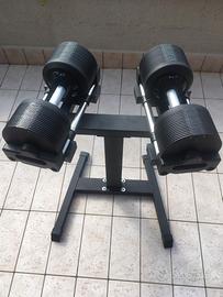 MANUBRI REGOLABILI 36 Kg NUOVI - scatti da 1kg-