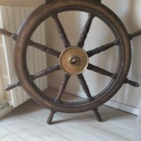 Timone in legno e ottone originale 
