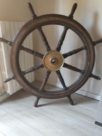 Timone in legno e ottone originale 