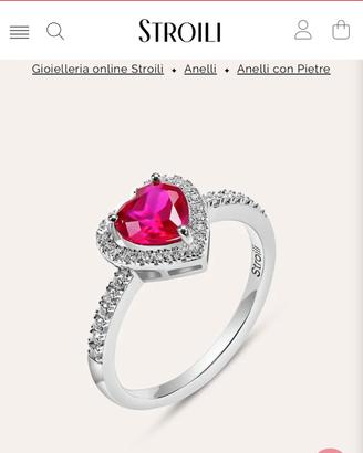 Anello solitario Stroili