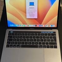 MacBook Pro 13" - Core i5 3,1 GHz, Touch Bar SSD